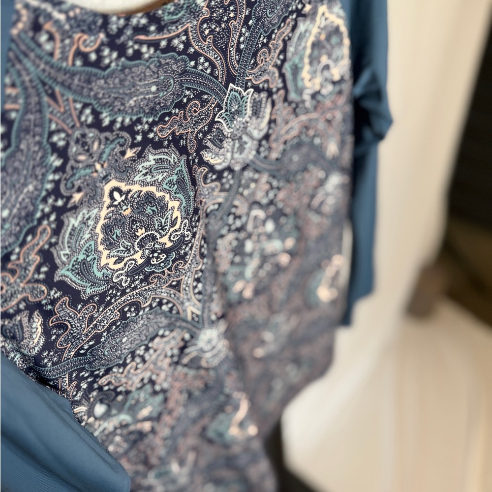 Carve Designs Blue and White Patterned Swim Coverup - Picture 3 of 4